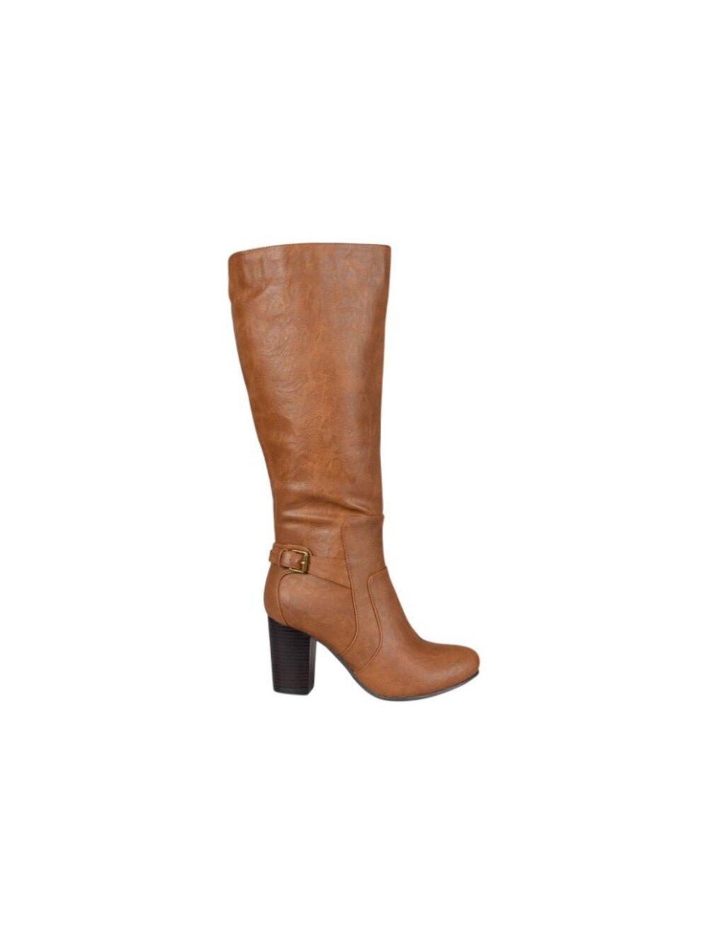 Journee Collection Carver Tall Block Heel Knee High Boots Tan Brown 7M - Picture 16 of 16